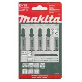

Пилка для лобзика MAKITA A-85715 B-19 дерево\пластик, без сколов, 100мм, шаг 2.1, обр.зуб, HCS,5шт.