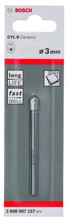 

Сверло BOSCH 2608587157 cyl-9 ceramic 3х70мм