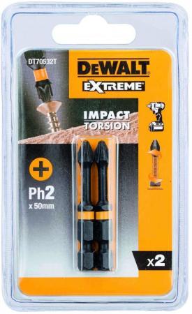 

Бита DEWALT DT70532T-QZ ударная IMPACT Torsion Ph2 50мм (2 шт)