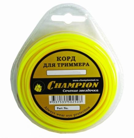 

Корд для триммеров CHAMPION С5023 1.6мм*15м, звезда