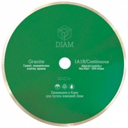 

Круг алмазный DIAM Ф125x22мм 1A1R GRANITE 1.6x7мм по граниту