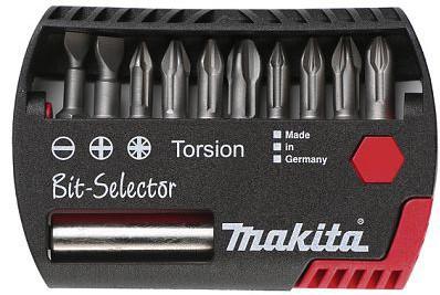 

Набор бит MAKITA P-53724 10шт.: Ph,Pz,Ls+магн.держатель
