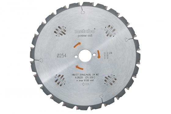 

Пильный диск Metabo 254x2.4х30мм HM 24WZ 5neg 628220000