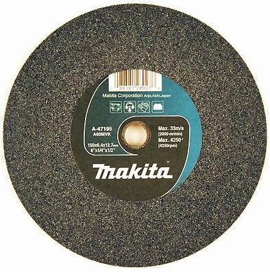 

Круг шлифовальный MAKITA A-47195 круг шлифовальный ф150x6.4x12.7мм к60