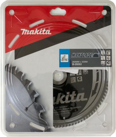 

Круг пильный MAKITA B-29262 STANDART 260x30\15.88x2.3мм 100зуб. по дереву