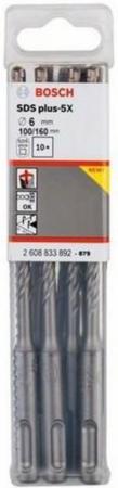 

Набор сверел Bosch SDS plus-5X 6x100x160 10шт 2608833892
