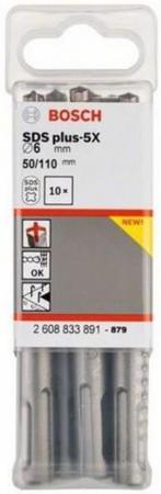 

Набор сверел Bosch SDS plus-5X 6x50x110 10шт 2608833891