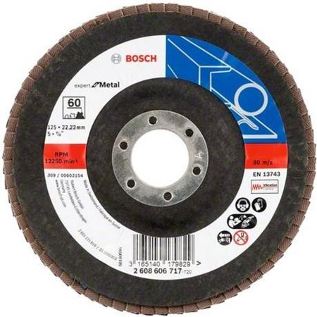 

Лепестковый диск Bosch 125мм K60 E.f.Metal 2608606717
