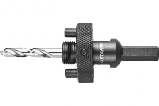 

Державка STAYER PROFESSIONAL 29550 пружинный фиксатор д/коронок 32-200мм быстросъёмная 5/8