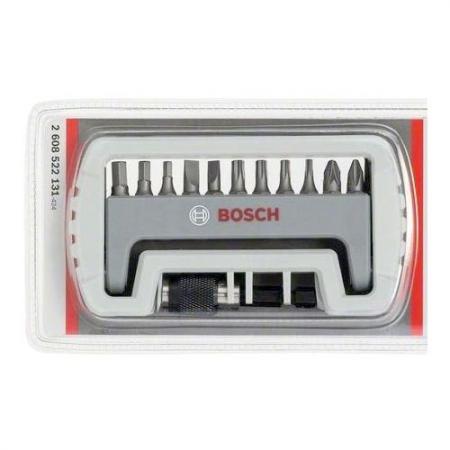 

Набор бит BOSCH Extra Hard 2608522131 12шт Ph/Pz/T/S/HEX + быстросменный держатель