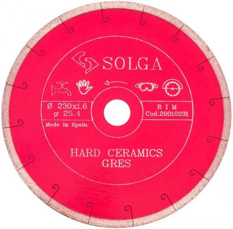 

Круг алмазный SOLGA DIAMANT 20010231 hard ceramics сплошной керамогранит 230х25.4мм