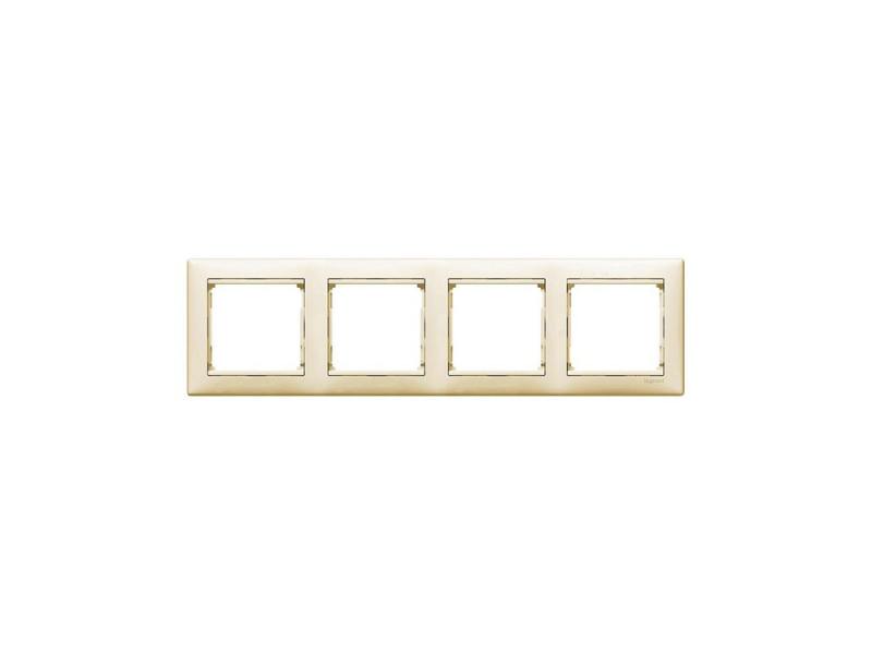 

Рамка Legrand Valena 4 поста бежевый 774354