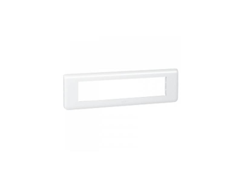 

Рамка Legrand mosaic 10 постов горизонтальная белая 78810