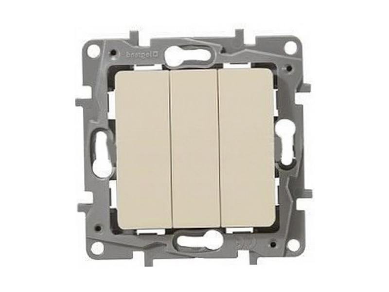 

Выключатель Legrand ETIKA 3 клавиши 10АХ слоновая кость 672313