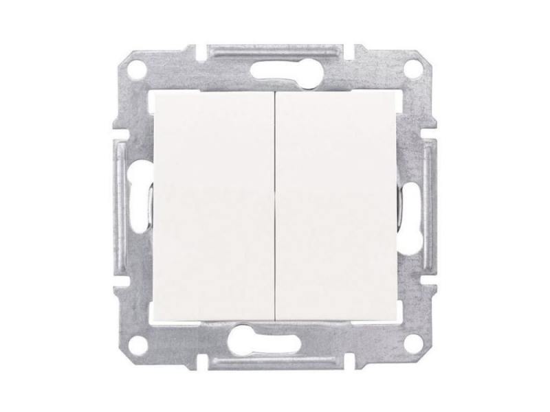 

Выключатель Schneider Electric 2-клавишный белый SDN0300121
