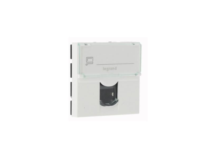 

Розетка электрическая Legrand Mosaic RJ45 UTP кат.5е 2 мод. LCS2 76554