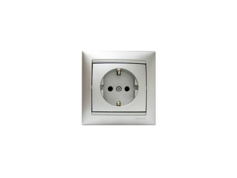 

Накладка на розетку Legrand Valena 2К алюминий 770116