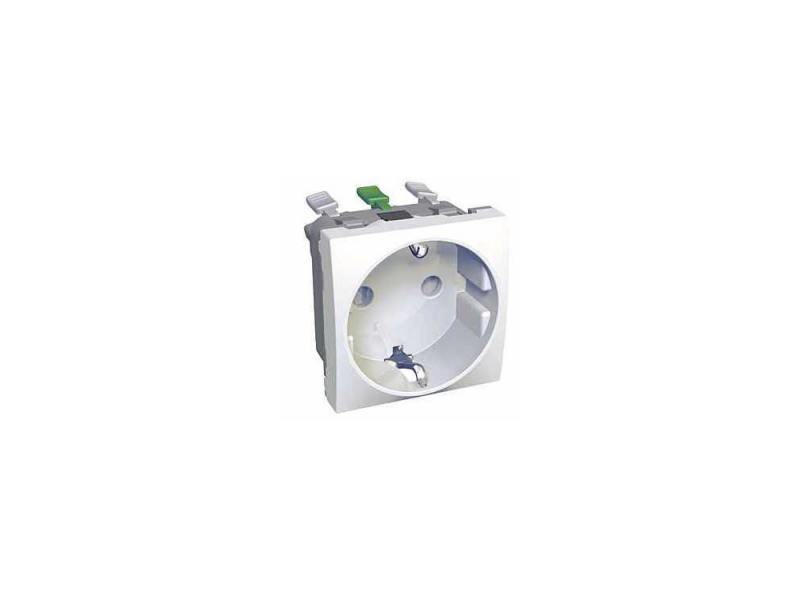 

Розетка двойная Schneider Electric 2P+E со шторками белый ALB45287