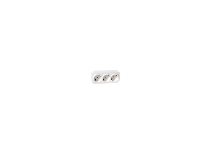 

Розетка Legrand Quteo 3x2К+З с защитными шторками белый 782218