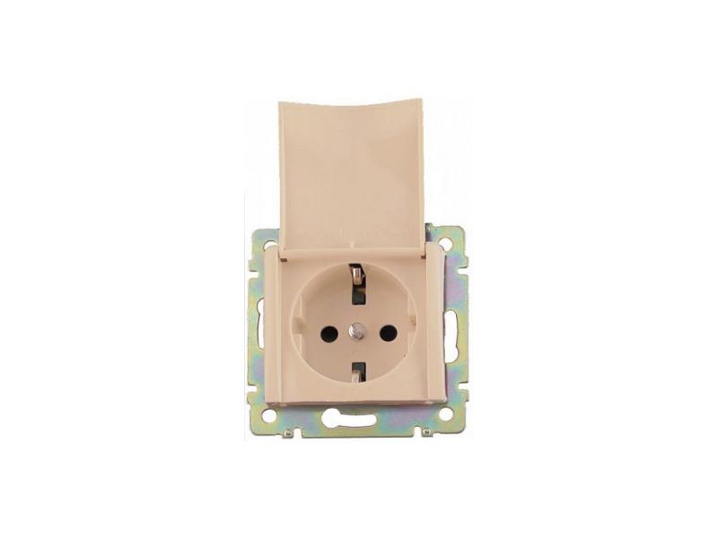 

Розетка Legrand Valena 2К+3 со крышкой слоновая кость 774322
