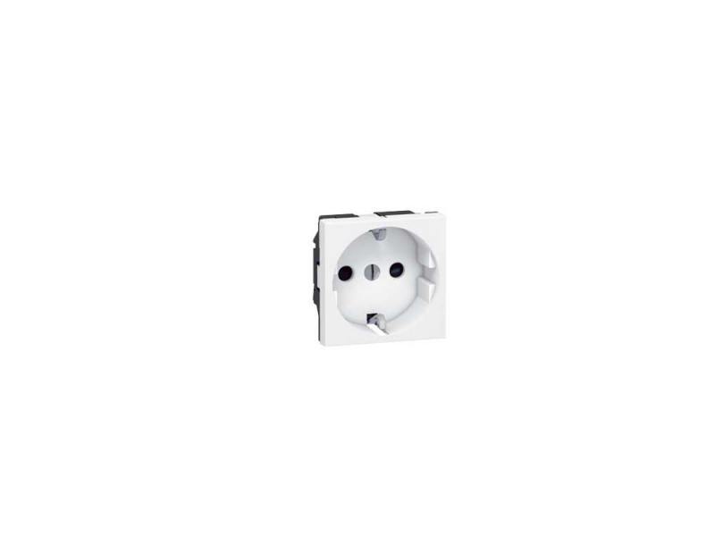 

Розетка электрическая Legrand Mosaic 2К+3 2 модуля белый 77213