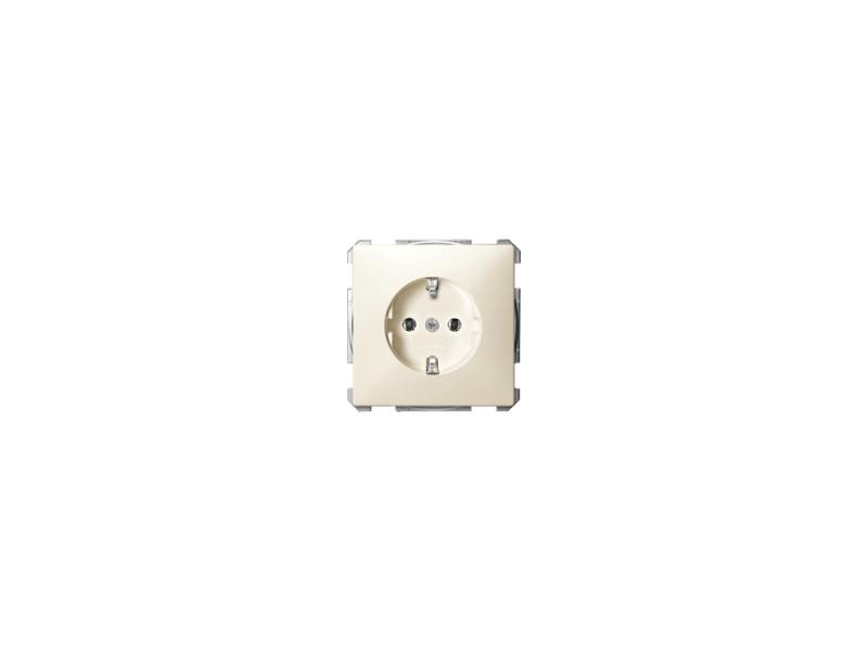 

Розетка Schneider Electric безвинтовой зажим бежевый MTN2301-4044