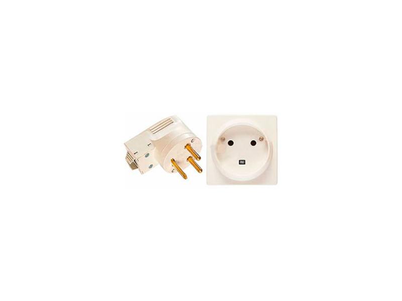 

Розетка с вилкой и накладной коробкой Legrand Quteo 782222