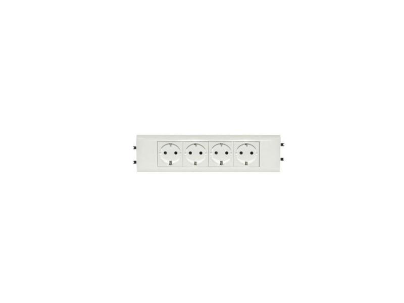 

Розетка Legrand Mosaic DLP 4x2К+З с суппортом для крышки 65мм безвинтовые зажимы 77434