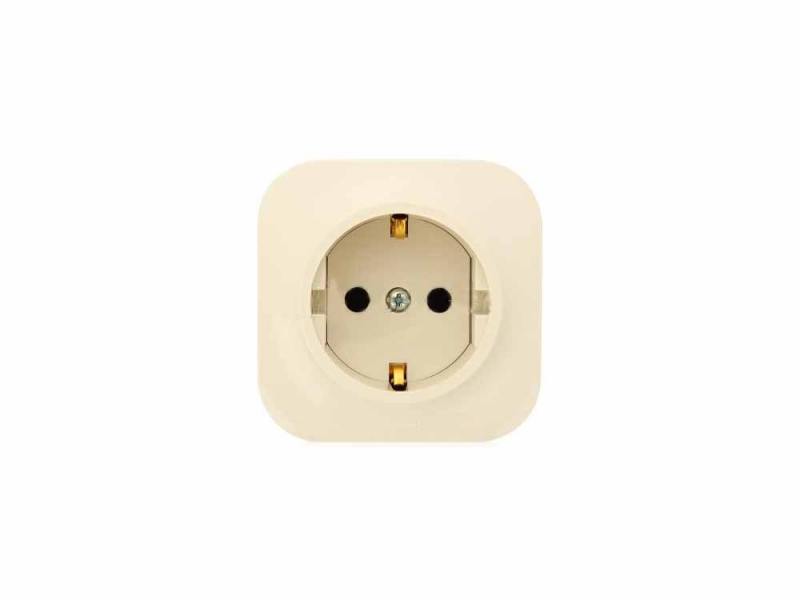 

Розетка Legrand Quteo 2К+З слоновая кость 782250
