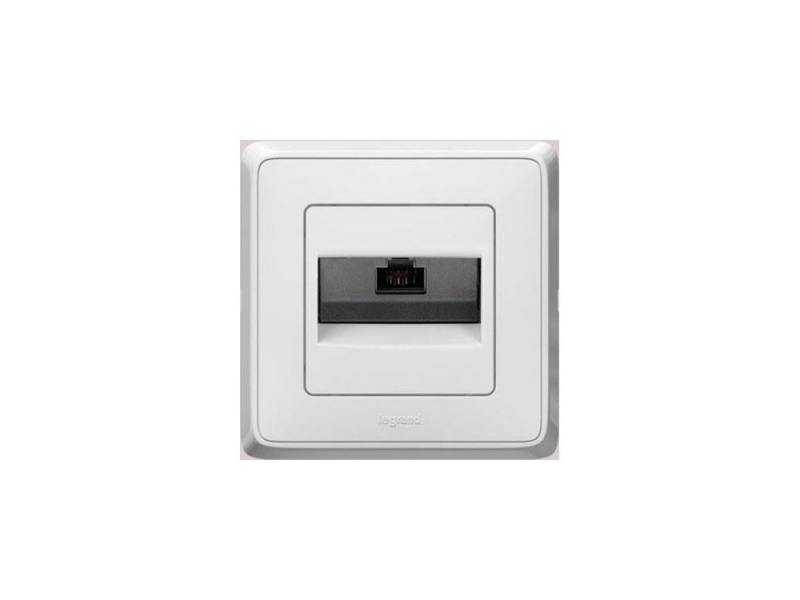 

Розетка Legrand Cariva RJ45 UTP с захватами белый 773641
