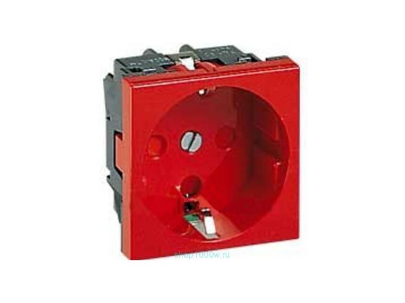 

Розетка Legrand Mosaic 2К+З с блокировкой 77214