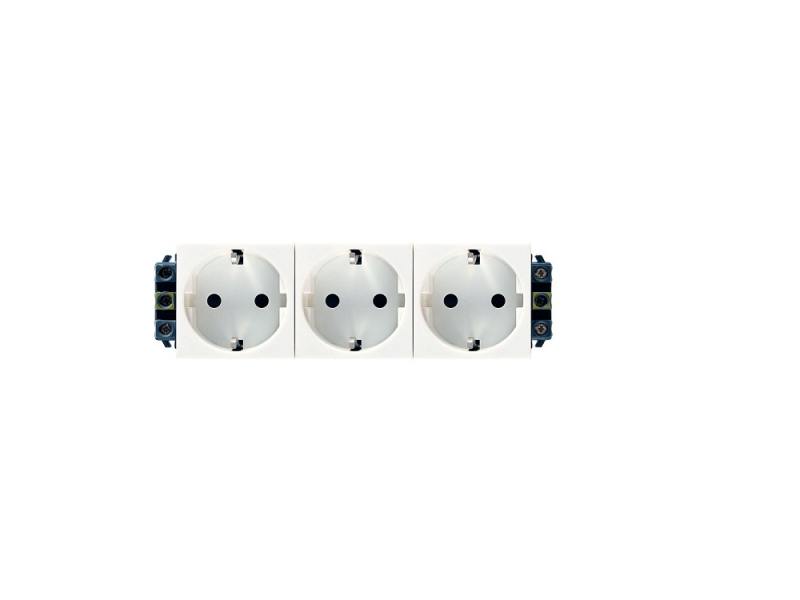 

Розетка Legrand Mosaic 3x2К+З 6 модулей 77603