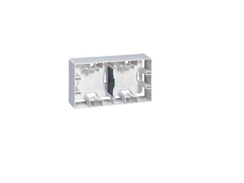 

Коробка накладная Legrand ETIKA 2 поста белый 672530