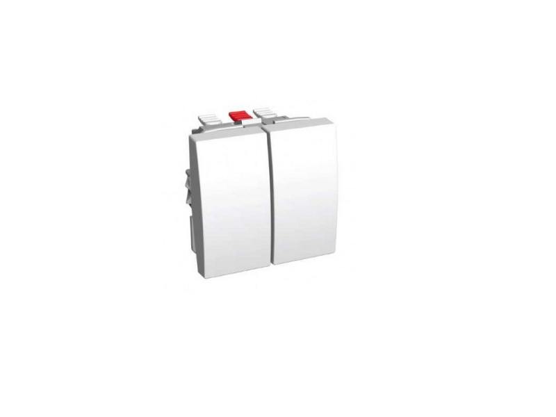 

Переключатель Schneider Electric двухклавишный 16А ALB45056