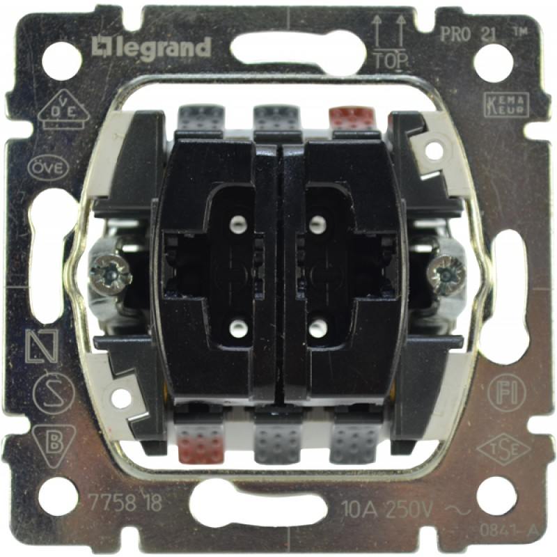 

Переключатель Legrand G.Life PRO21 двухклавишный 775808