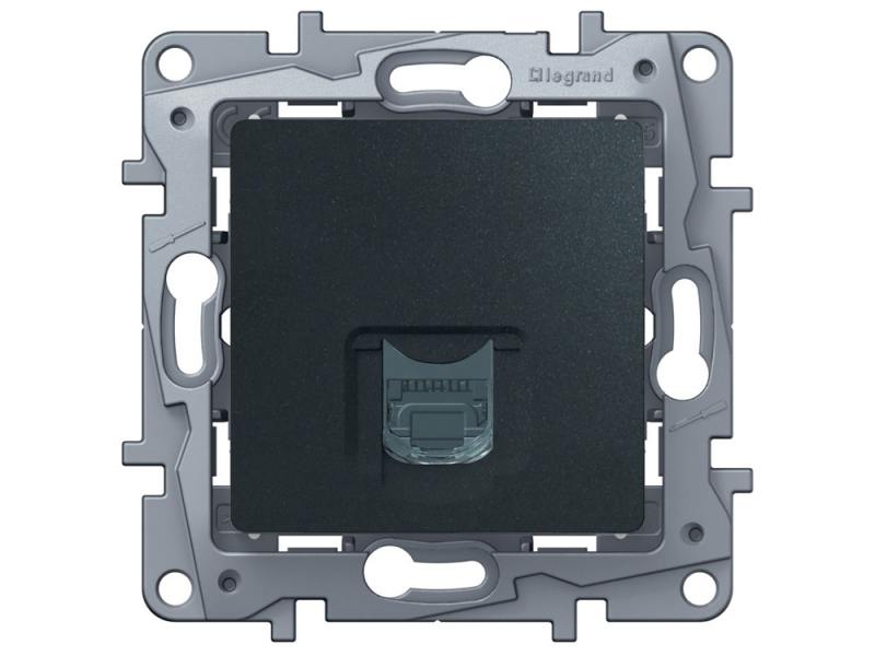 

Розетка Legrand Etika RJ45 кат. 6 UTP антрацит 672653