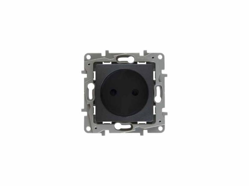 

Розетка Legrand Etika 2К со шторками антрацит 672634