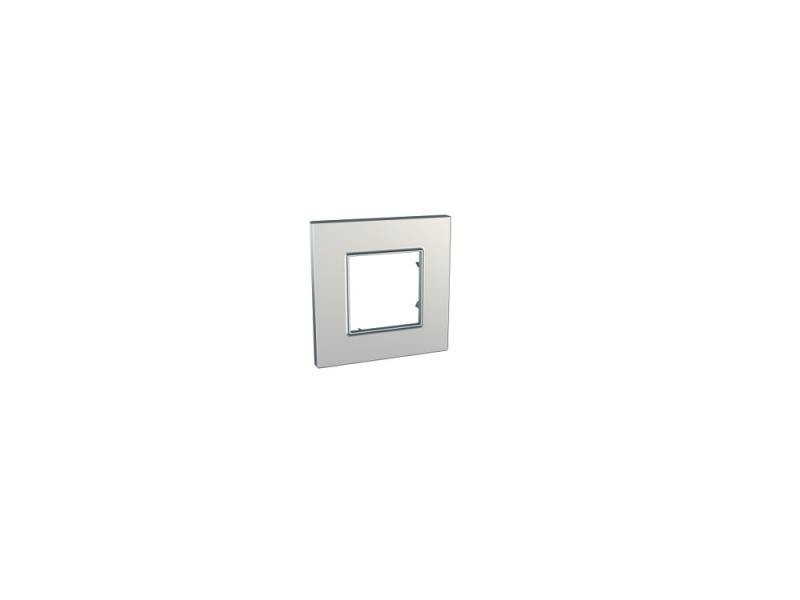 

Рамка UNICA QUADRO 1 пост сребро MGU6.702.55