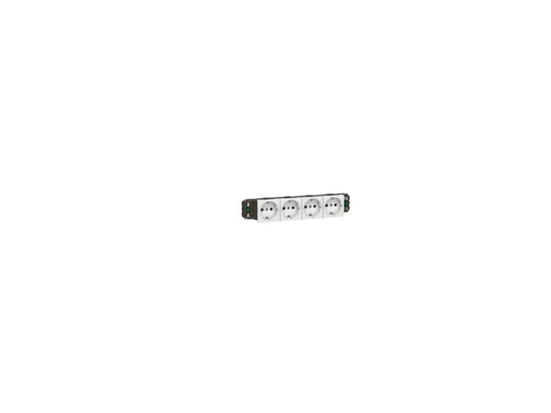 

Розетка Legrand Mosaic DLP 4х2К+З 77404