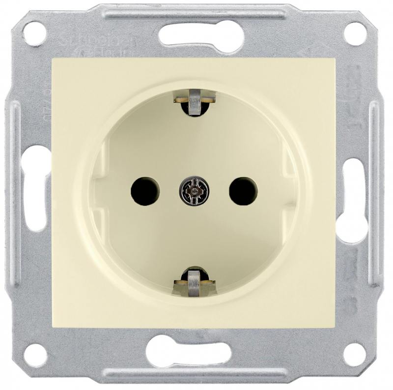 

Розетка Schneider Electric электрическая бежевый SDN3000547