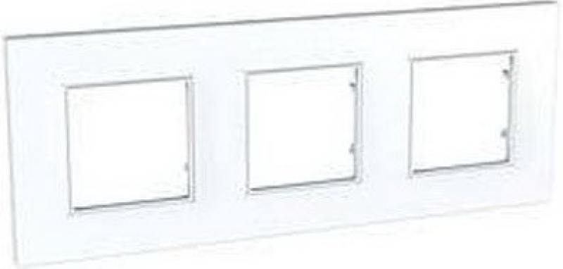 

Рамка UNICA QUADRO 3 поста белый MGU2.706.18