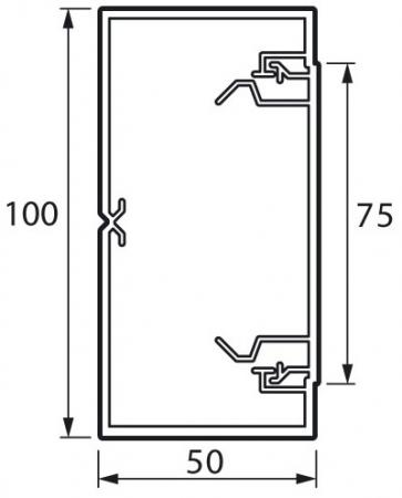 

Кабель-канал Legrand Metra 100х50мм 638081