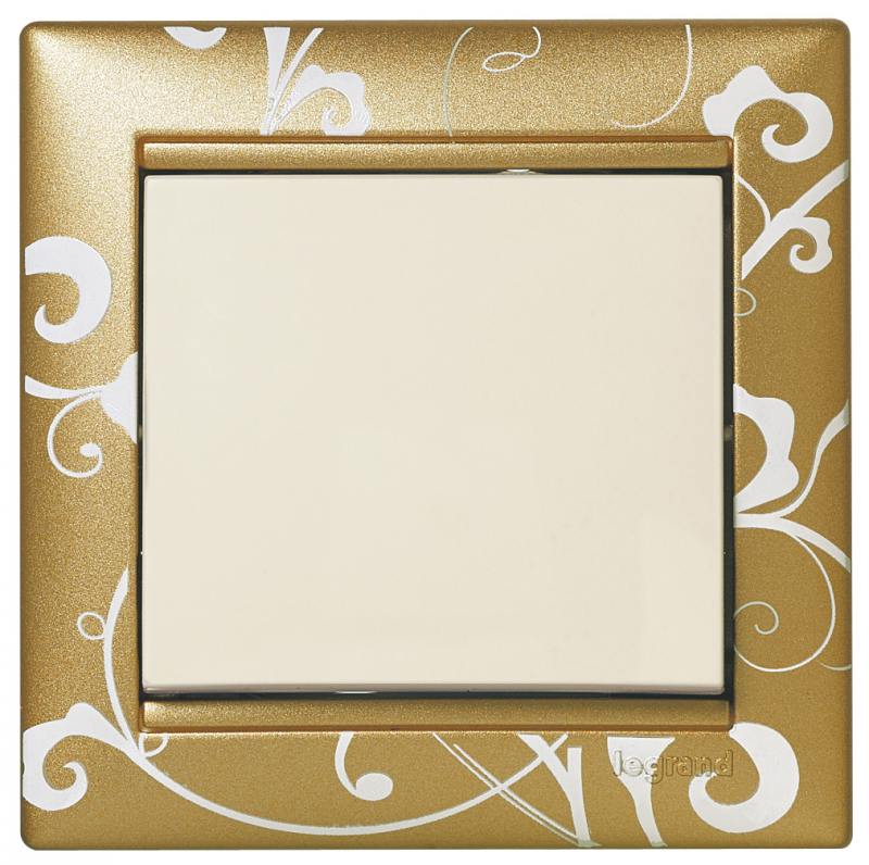 

Рамка Legrand Valena 1 пост золотистый 770020