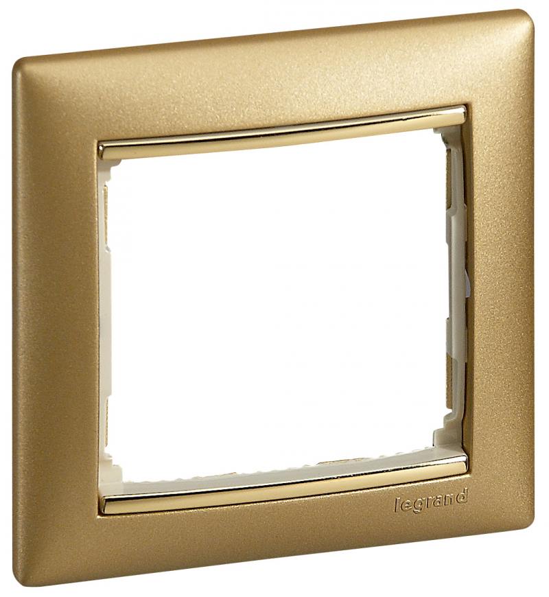 

Рамка Legrand Valena 1 пост золотистый 770301