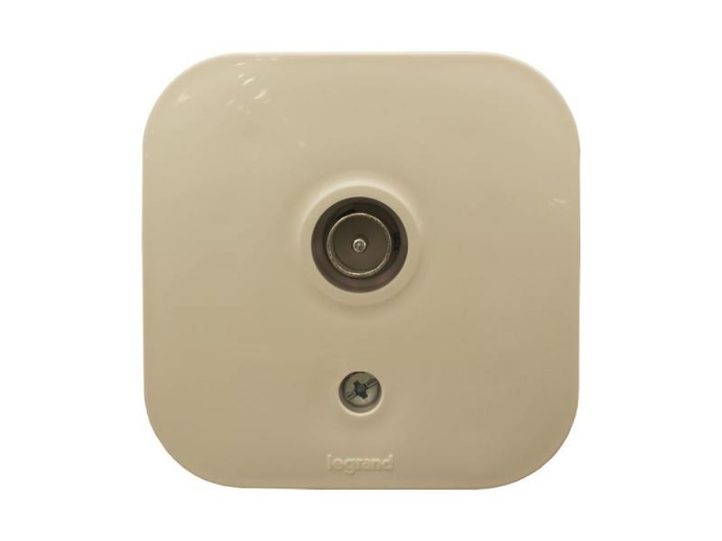 

Розетка ТВ Legrand Quteo слоновая кость 782245