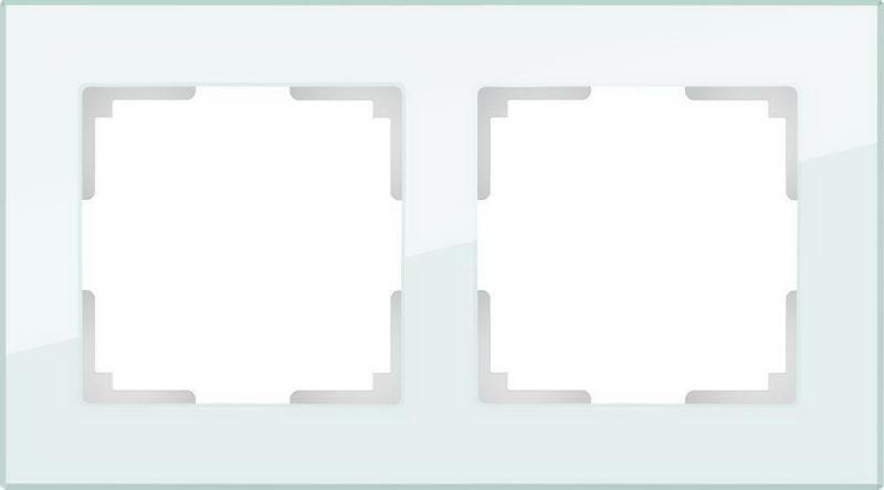 

Рамка Favorit на 2 поста натуральное стекло WL01-Frame-02 4690389060175