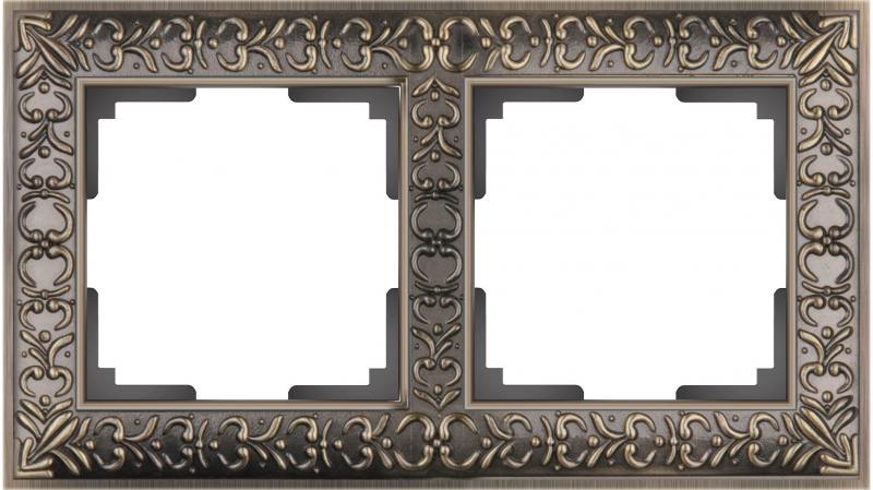 

Рамка Antik на 2 поста бронза WL07-Frame-02 4690389054365