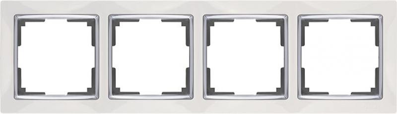 

Рамка Snabb на 4 поста белая WL03-Frame-04-white 4690389046131
