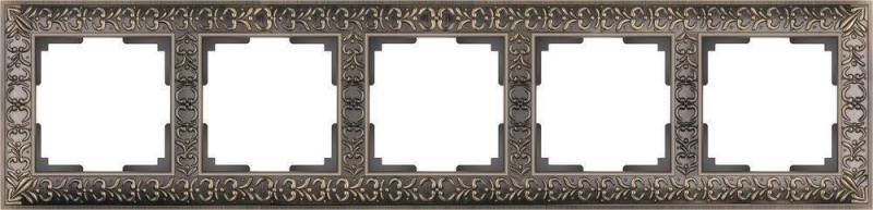 

Рамка Antik на 5 постов бронза WL07-Frame-05 4690389063657