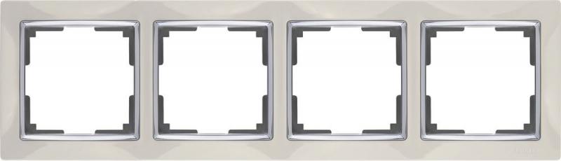 

Рамка Snabb на 4 поста слоновая кость WL03-Frame-04-ivory 4690389046339